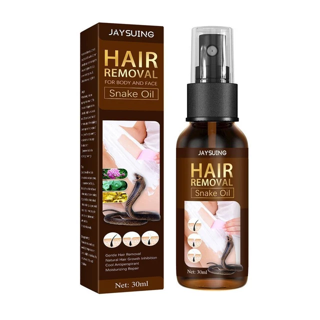 Spray depilazione olio di serpente indolore inibitore depilatorio permanente per capelli X0M6