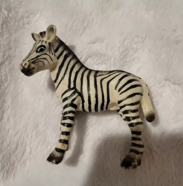 Vintage Schleich Zebra Male Adult Wildlife Animal Figure 1998 Retired 14148