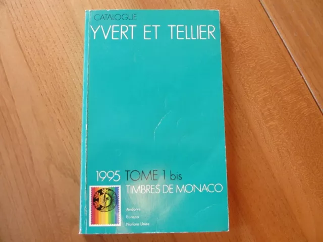 Catalogue de cotation de timbres Yvert & Tellier, Monaco ; 1995