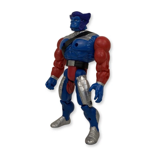 Marvel X-Men 1996 Beast Action Figure Vintage Toy Biz Mutant Armor Heavy Metal