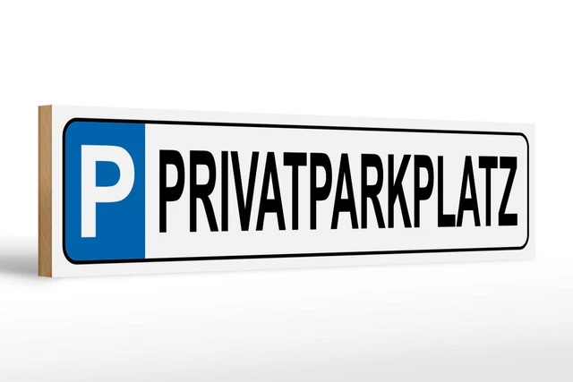 Privatparkplatz-Schild Aluminium – 35x25 Cm, Mit 70 Cm Pfosten, Wetterfest, Vorgebohrt
