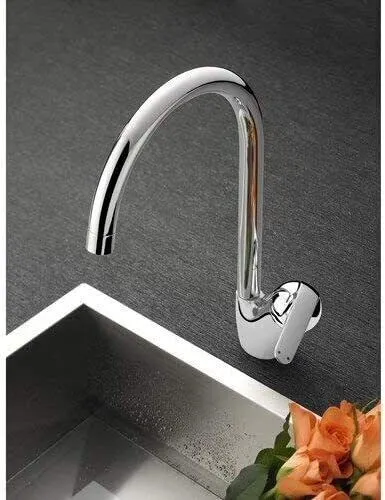 Luxus Moderne Küche Mixer Wasserhahn Drehbar Seite Aktion Mono Hebel Chrom Spüle Wasserhähne