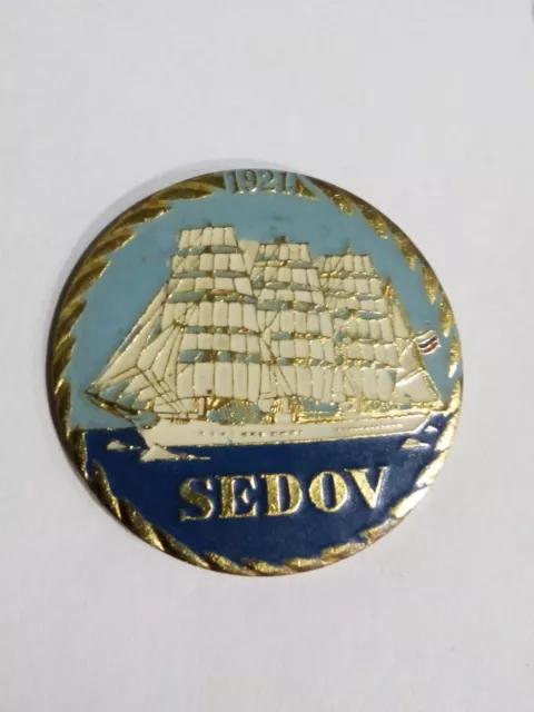 Pin's Voilier Russe / Allemand, 3 Mats , Sedov , 1921 ,