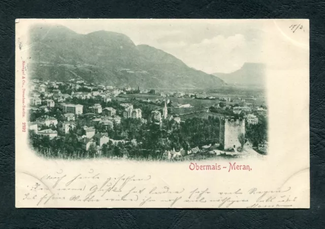 e073   CARTOLINA OBERMAIS-MERAN 1899++++