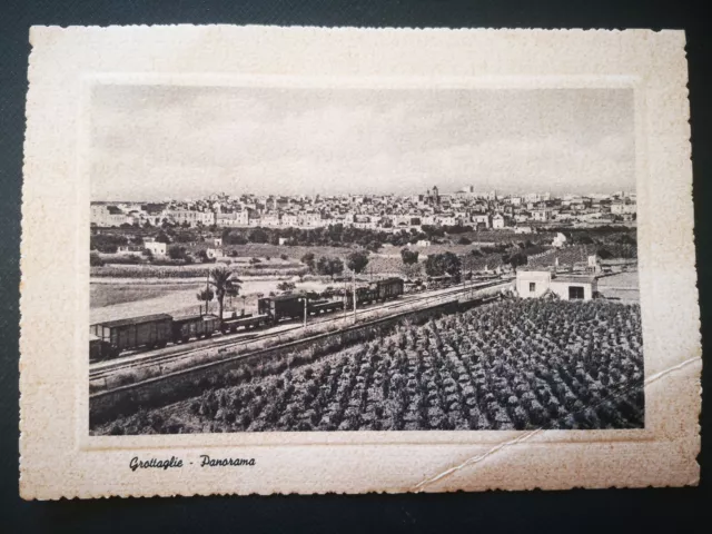 Grottaglie - Panorama - Taranto - Nb: Piega - Non Viaggiata - 2452