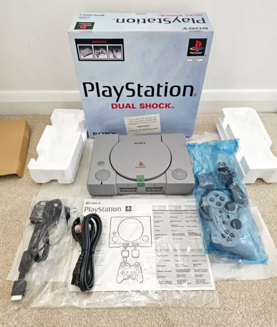 Original Sony PlayStation 1 PS1 Console SCPH-9002 B Grey - PAL - Brand New Open