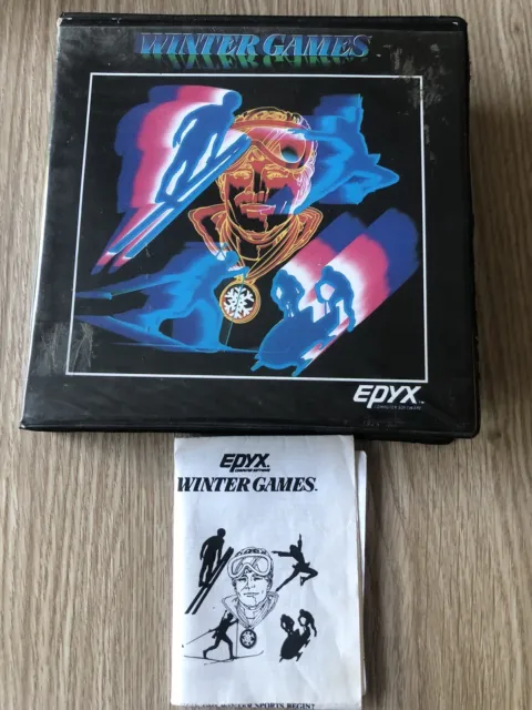 Boîte + Notice Winter Games Epyx Amstrad Cpc 464 Rare Pas De Jeu