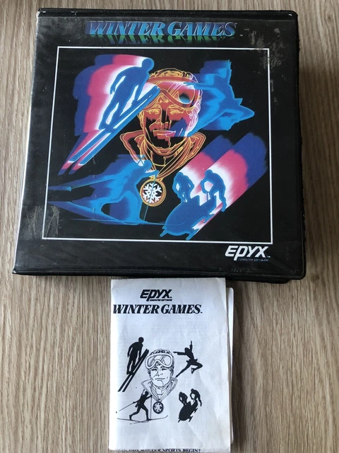 Boîte + Notice Winter Games Epyx Amstrad Cpc 464 Rare Pas De Jeu