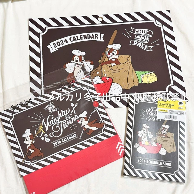 DISNEY CHIP AND Dale 2024 Calendar 2 Types Schedule Book 71.10 PicClick