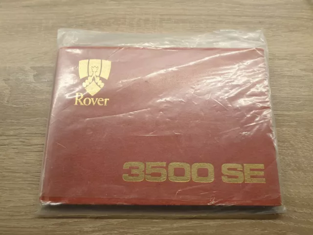 ROVER SD1 v8 3500 SE ORIGINAL 1981 OWNERS INSTRUCTION MANUAL HARDBACK