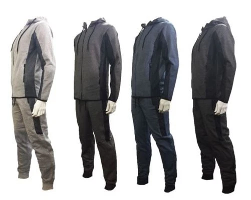 Bambini Ragazzi Contrasto Rete Tuta con Cappuccio Top & Slim Corsa Pantaloni