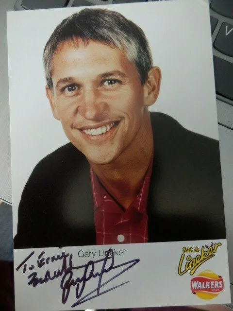 Gary  Lineker    -  Tv  Presenter  -  Autographed  Photo