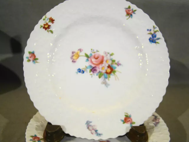 Spode Copeland's China Hand Painted Dresden Rose Bread Plate 6 1/4" 1904-54