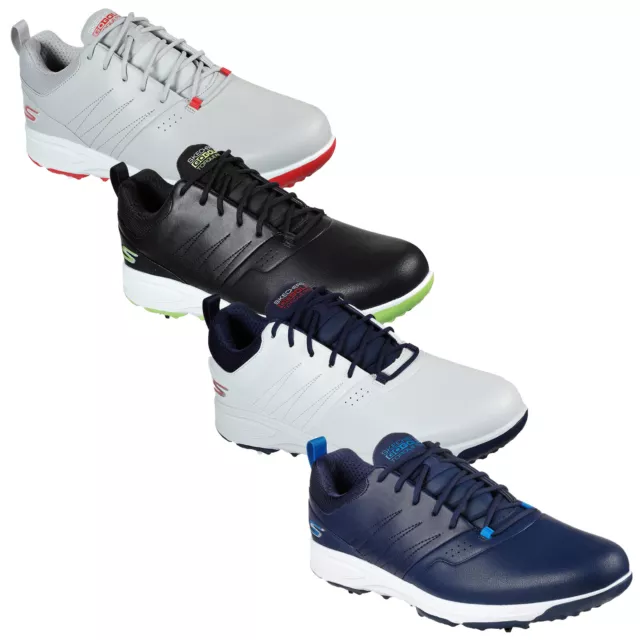 Skechers Mens Torque Pro Golf Shoes Waterproof Lightweight Leather Spiked