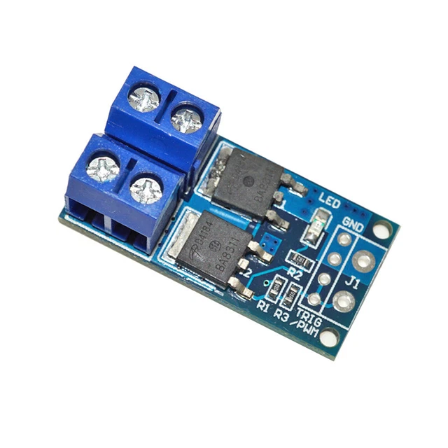 POWER MODULE DUAL MOSFET Driver 15A 400W PWM Switch Arduino £5.95 ...