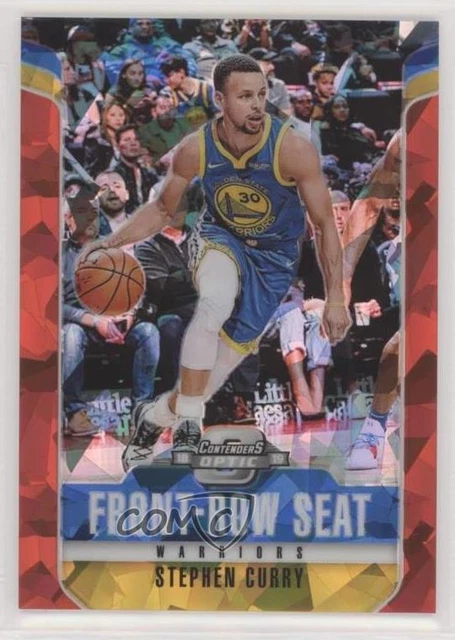 2018 Panini Contenders Optic Front Row Seat Prizms Red Cracked Ice Stephen Curry