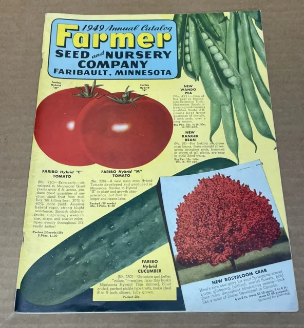 Vtg 1949 Farmer Seed Nursery Company Faribault, Minnesota Garden Catalog RARE ⭐️