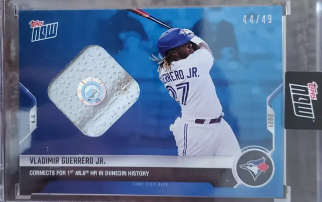 Vladimir Guerrero Jr 2021 Topps Now #55B Base Relic # 44/49 - 1St Hr At Dunedin