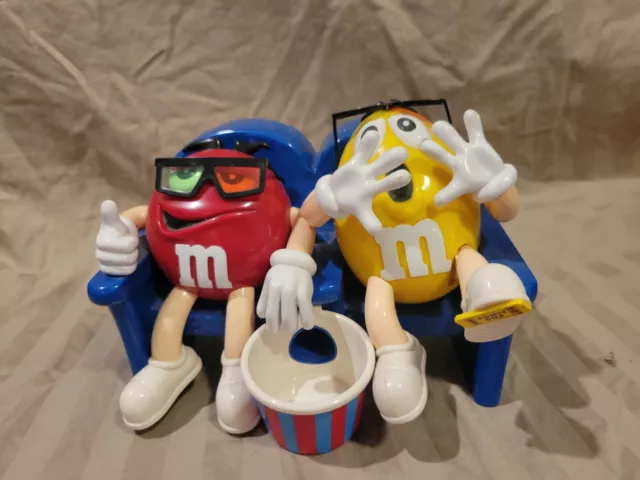 Vintage M&M'S AT THE MOVIES 3D - Limited Edition Candy Dispenser RED & YELLOW