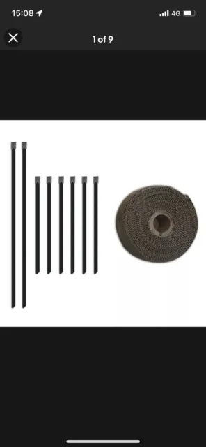 Mishimoto Exhaust Heat Wrap Kit With Locking Ties - 2" x 35ft