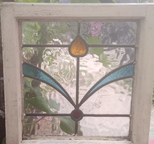 Authentic Leaded Stained Glass Mission Arts And Craftsman Prairie Window