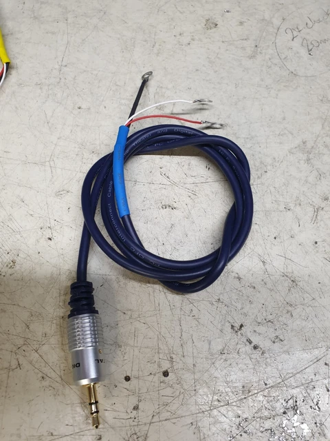 Iambic Morse Key connection lead 6.3mm Bencher HiMound Vibroplex etc