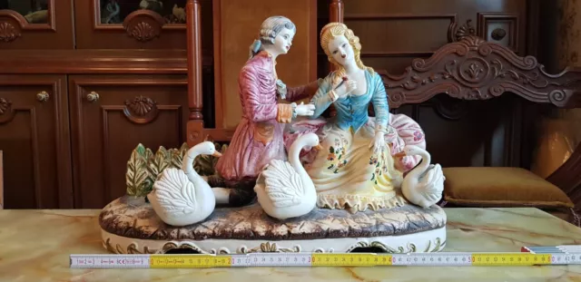 Statua di porcellana Capodimonte, vintage originale 