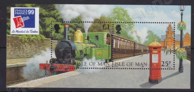 Isle Of Man Sg Ms856 Mnh Mint Stamp Sheet 1999 Philex France Stamp Exhibition