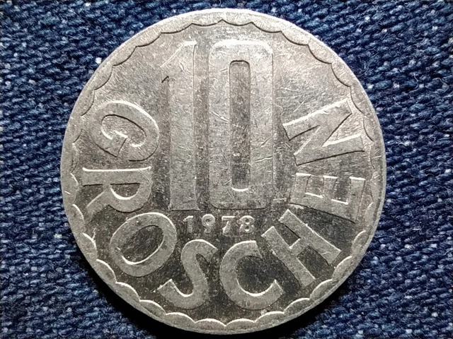Austria 10 Groschen Coin 1978