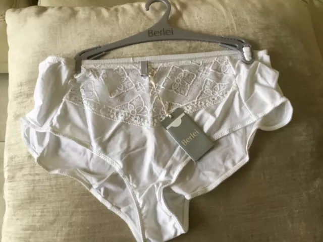 F&F BRIEF WITH Lace Waistband Sparkly Detail Grey / White Stripe Large BNWT  £3.20 - PicClick UK