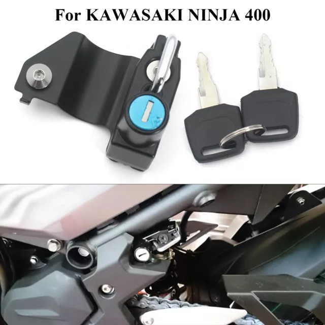 Motorcycle Right Side Helmet Lock W/Keys For KAWASAKI NINJA 650 Z650  2017-2020