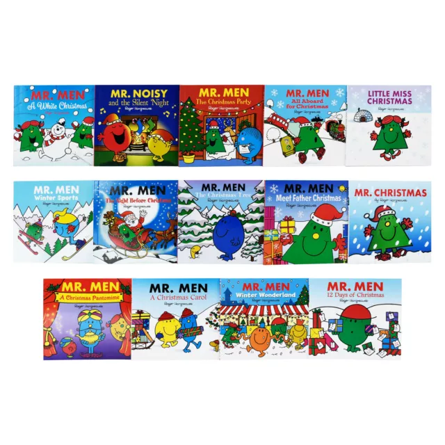 Mr Men Christmas collection 14 Books Set by Roger Hargreaves-Ages 0-5-Paperback