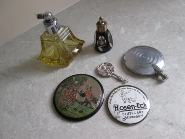 Mixed Lot Of 6 Antique / Vintage Vanity Items (C)
