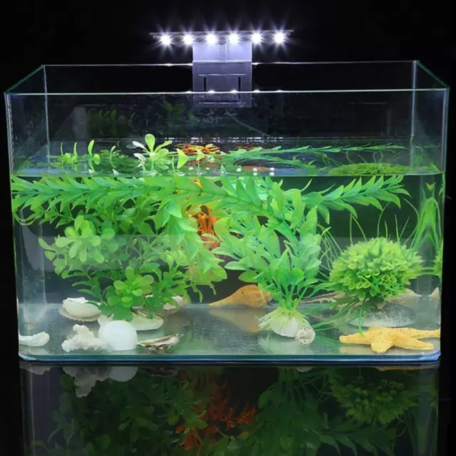 Supporto LED 5 W pianta acquatica crescita luce risparmio energetico luce vasca per pesci per ciotola per pesci
