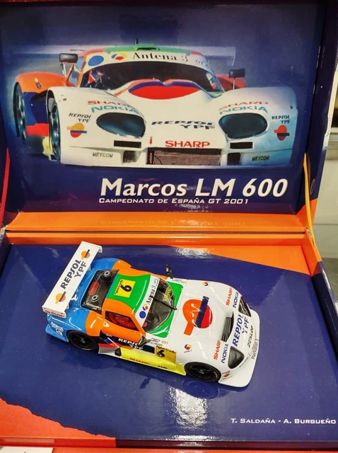 FLY A28 MARCOS LM 600 - Spanish GT Championship 2001 SLOT CAR 1/32