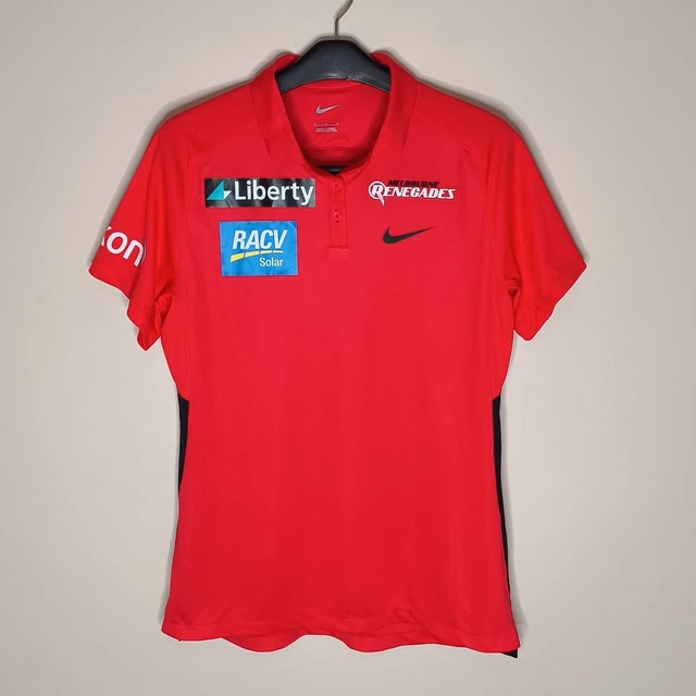 AUTHENTIC NIKE MELBOURNE Renegades Team Polo Women's Large BBL Cricket