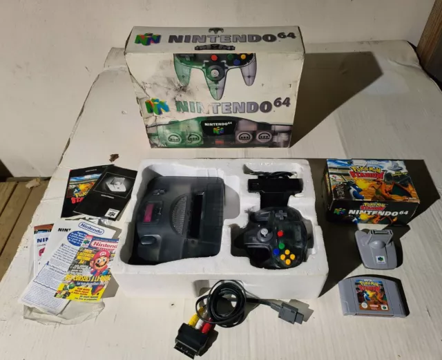 Console Nintendo 64 Smoke Grey En Boite  N64 Transparente