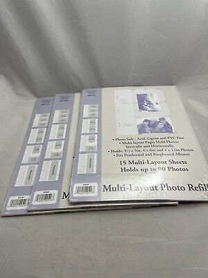 Recargas de fotos Holson de diseño múltiple 15 hojas de diseño múltiple lote de 3 paquetes 225167
