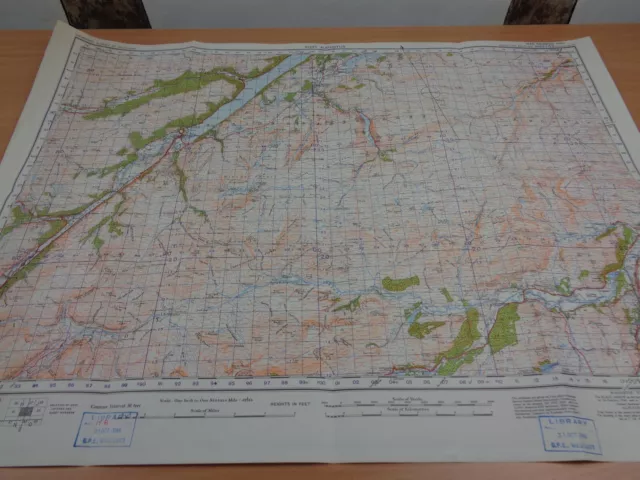 WW2 map "FORT AUGUSTUS" with SECRET ROCKET BASE INK STAMP (V1 & V2 ROCKETS)