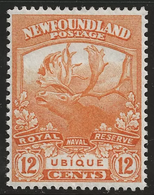 NEWFOUNDLAND #123 MH, VF/XF - 12c CARIBOU issue