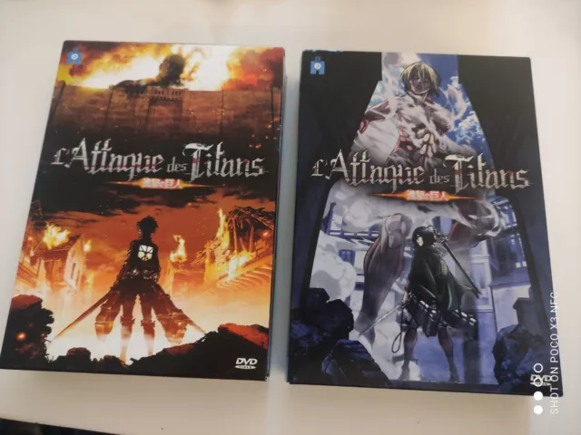 Coffret dvd L'Attaque des Titans box 1 et 2 Shingeki no Kyojin