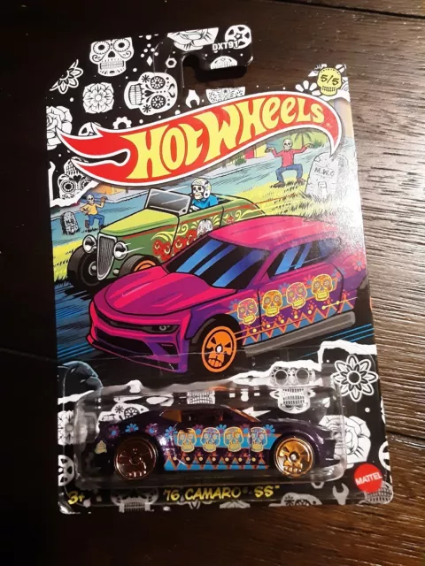 🔥 2020 Hot Wheels 2016 Day Of The Dead Camaro SS ' 5/5🔥halloween