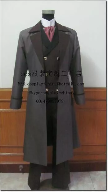 Black Butler Kuroshitsuji Sebastian Michaelis Uniform Suit Cosplay Costume A018