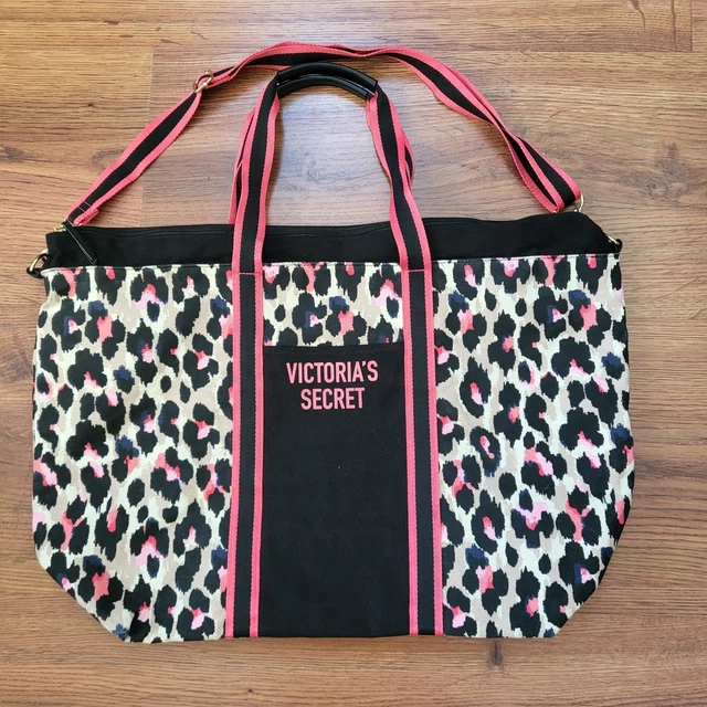 BOLSO DE MANO Victoria's Secret Rosa Leopardo Fin de Semana Viaje