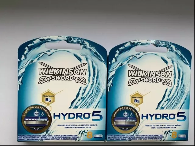 4,8,10,12,16,20,24,30  Wilkinson Sword Hydro 5 Rasierklingen Neu / OVP