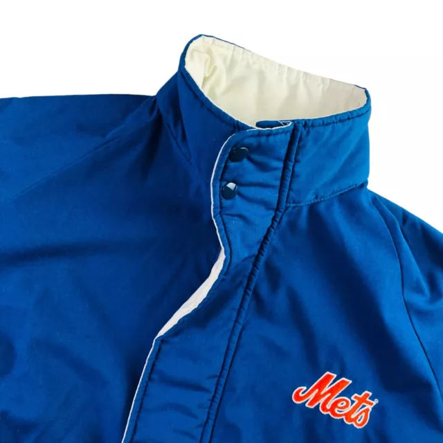 VTG Swingster New York Mets Men's Snap Button Jacket Royal Blue • Small