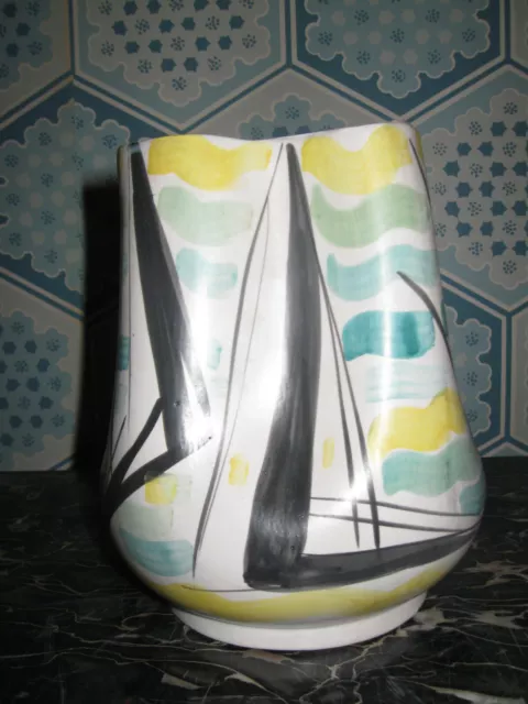 Vase Ancien En Céramique Des Années 1960-Origine Italie-N°132