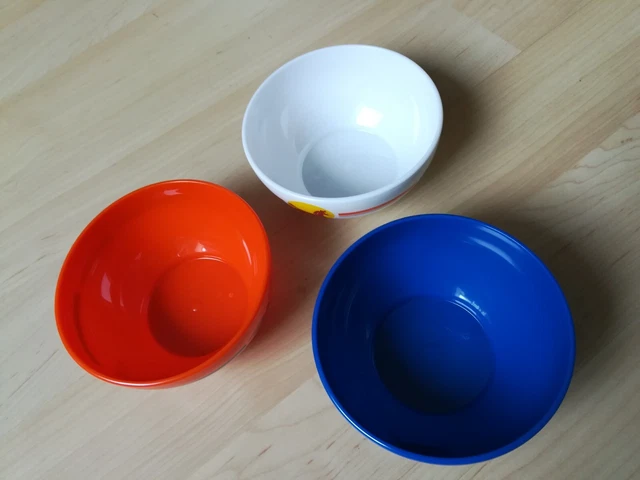 VINTAGE - Lot de 3 bols publicitaires Chocolat POULAIN 3