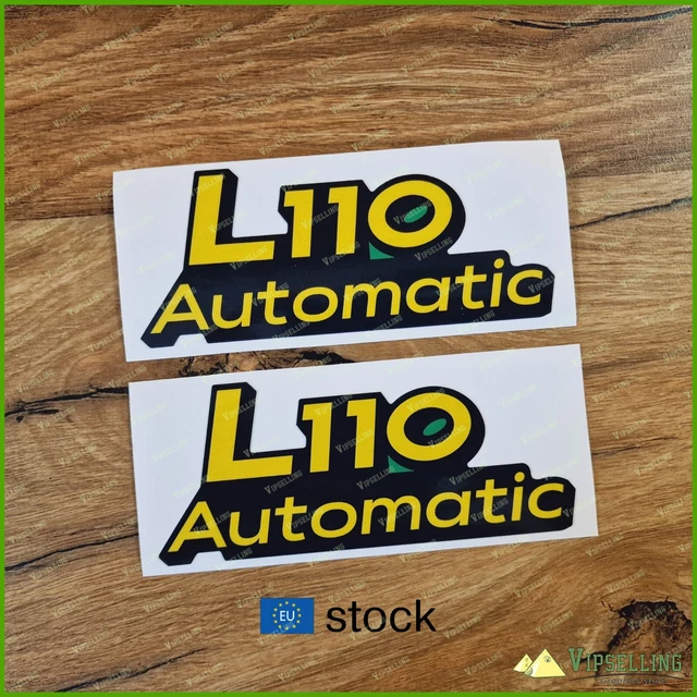 JOHN DEERE L110 Automatic Hood Laminated Decals Stickers Set of Two