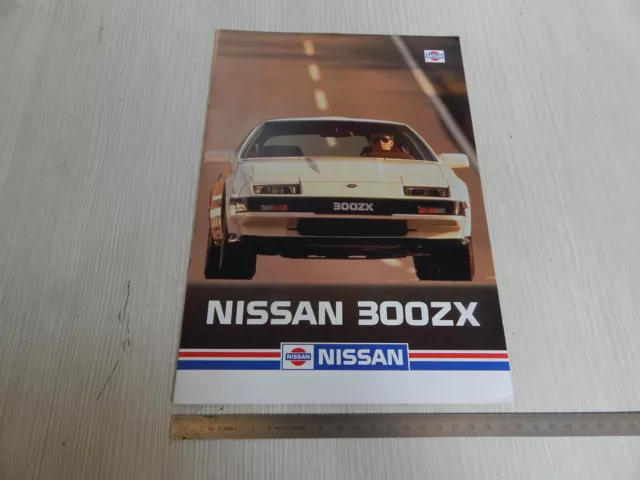 Brochure Depliant Originale Nissan 300 Zx 1984 Italiano Tedesco Francese